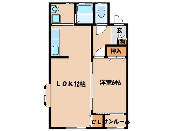 サムシングマンションの物件間取画像